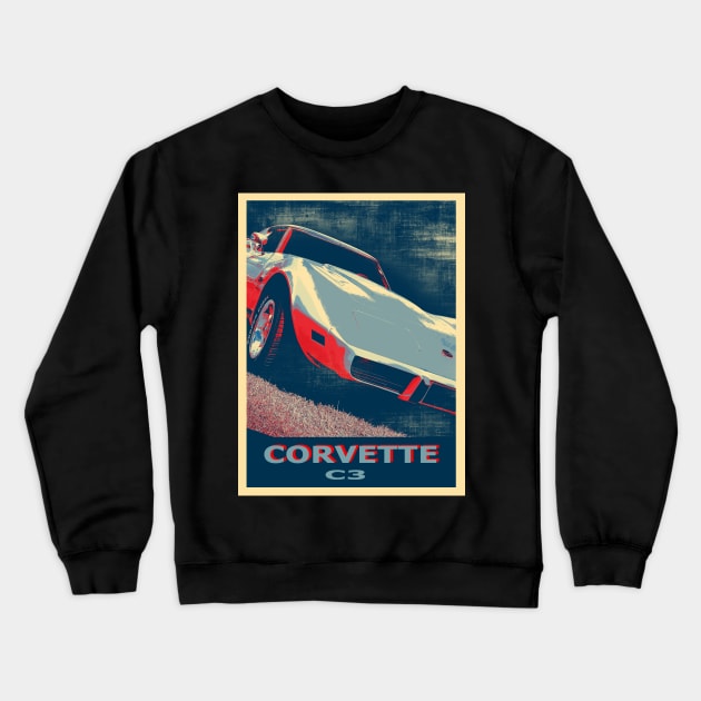 c3 corvette - colored Crewneck Sweatshirt by hottehue